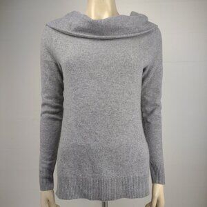 Antonio Melani gray 100% Cashmere cowl turtleneck pullover sweater ladies Small